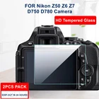 2 шт. Zfc  Z fc Z6 Z7 Оригинальная камера 9H закаленное стекло Защита ЖК-экрана для камеры Nikon Z50 Z6 Z7 D750 D780