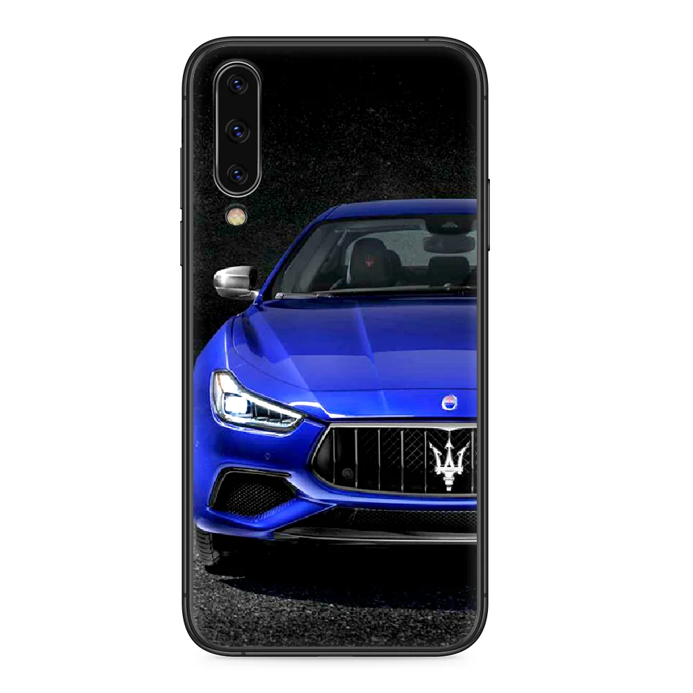 

Maserati Luxury Car Brand Phone case For Samsung Galaxy A 3 5 7 8 10 20 20E 21S 30 30S 40 50 51 70 71 black Coque Trend Bumper