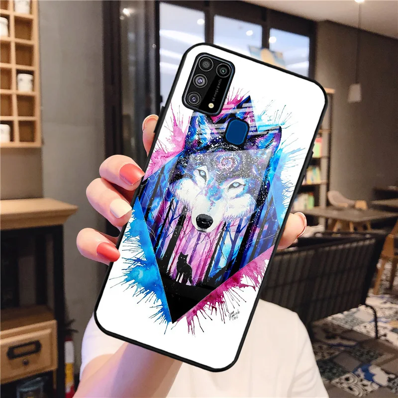 Чехол из закаленного стекла для Samsung M31 M40D M30 M20 M10 противоударный - купить по