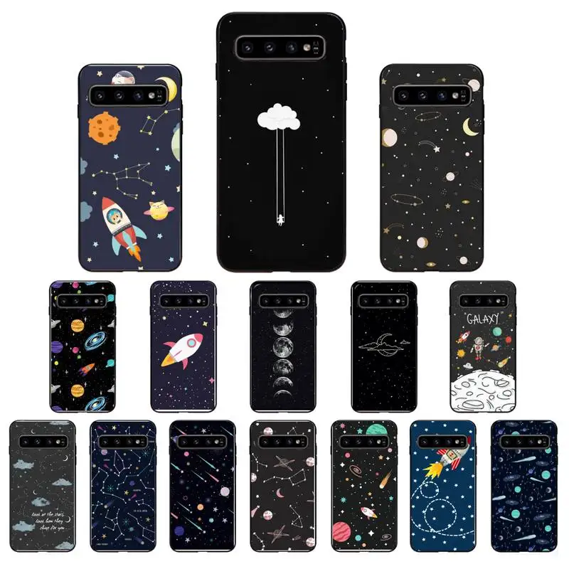 

YNDFCNB Cute Cartoon Planet Star Space Phone Case for Samsung Galaxy S6 S6edge Plus S7 S7edge S8 S9 S10 Plus S20