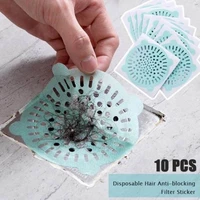 2 colors kitchen sewer non woven fabric anti blocking disposable drain silica gel eco friendly anti odor hair filter stickers
