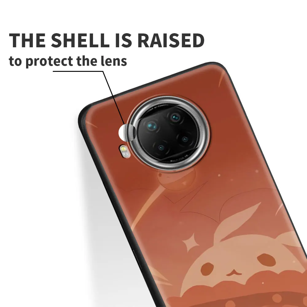 movil smartphone case for xiaomi redmi note 9s 9 8 10 pro black soft 9t 9c 9a stylish silicon telefon cover genshin impact lcon free global shipping