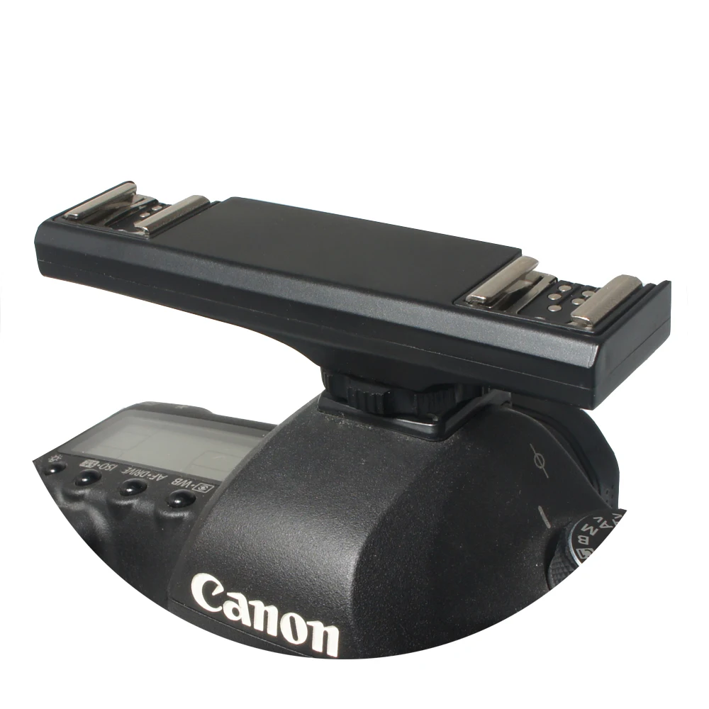 Двойной светильник для вспышки Speedlite сплиттер Canon 7DII 70D 5DIII Nikon D7100 D7200 DSLR