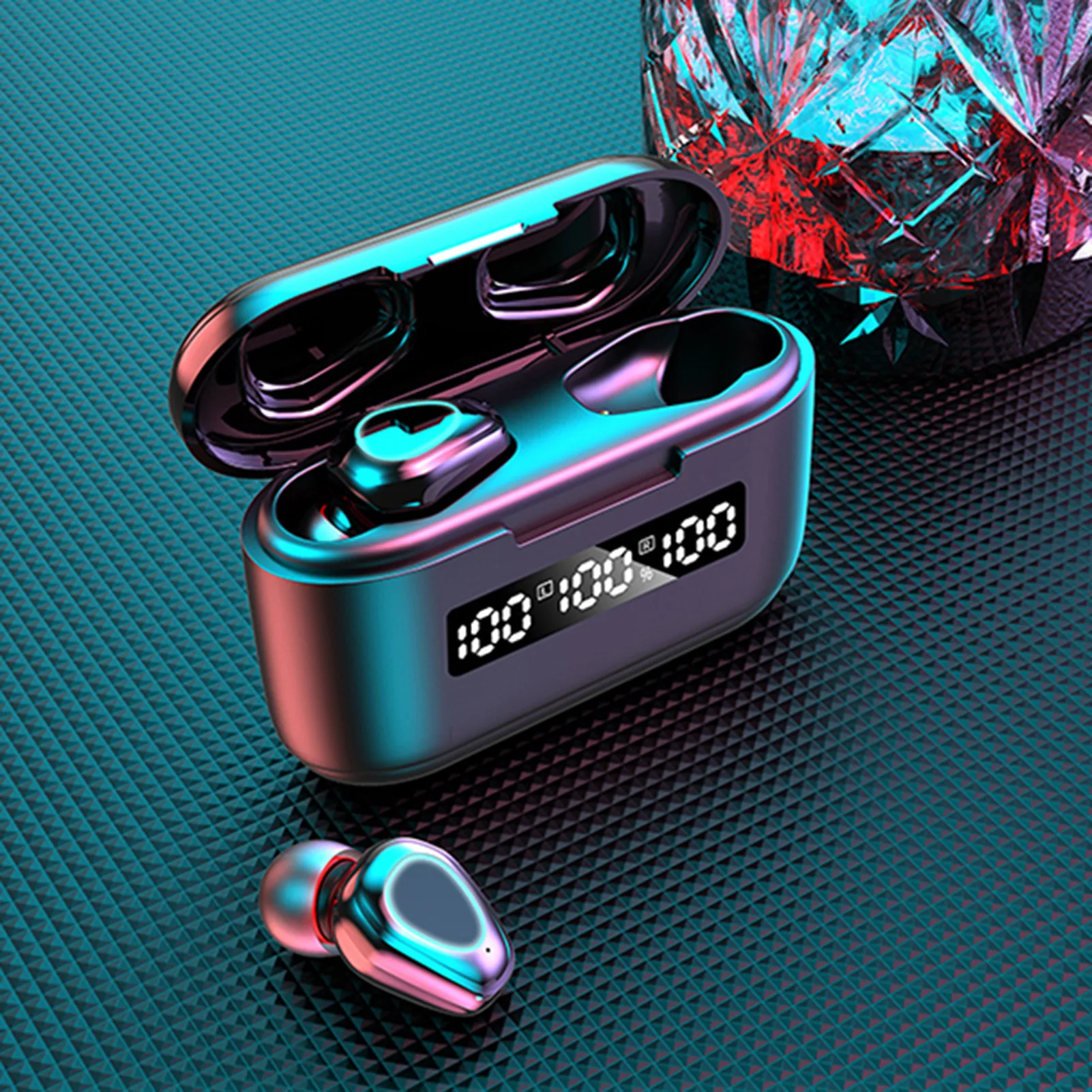 TWS стереонаушники G40 с поддержкой Bluetooth 5 1 и зарядным футляром на 3500 мА · ч|Наушники