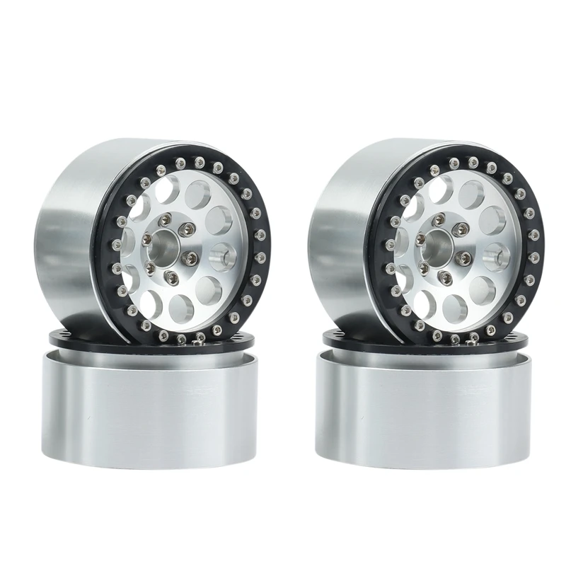 

Металлический обод ступицы колеса 2,2 для 1/10 RC Crawler Axial SCX10 RR10 Wraith 90056 90048 Traxxas TRX4, 4 шт.