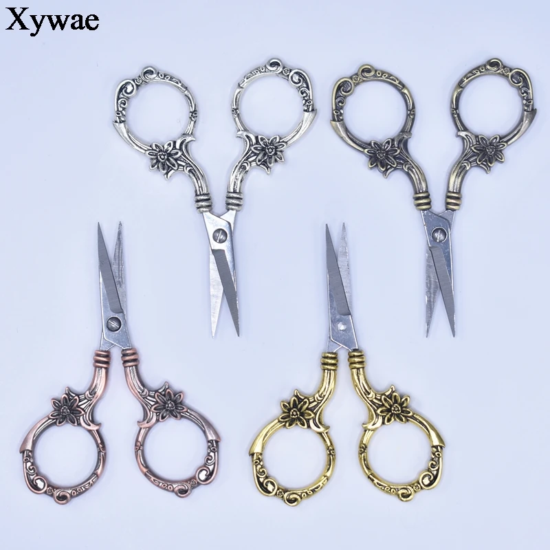 Винтажные ножницы для шитья резки рукоделия вышивки ткани ретро небольшие
