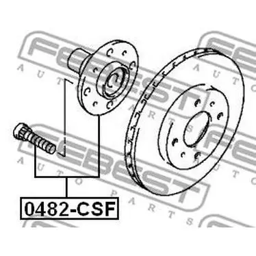 Ступица передняя Mitsubishi Lancer Cs 2000-2009 FEBEST 0482-CSF | Автомобили и мотоциклы