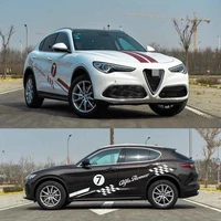 car stickers for alfa romeo stelvio body sports car decorative decals stelvio personalized custom car stickers