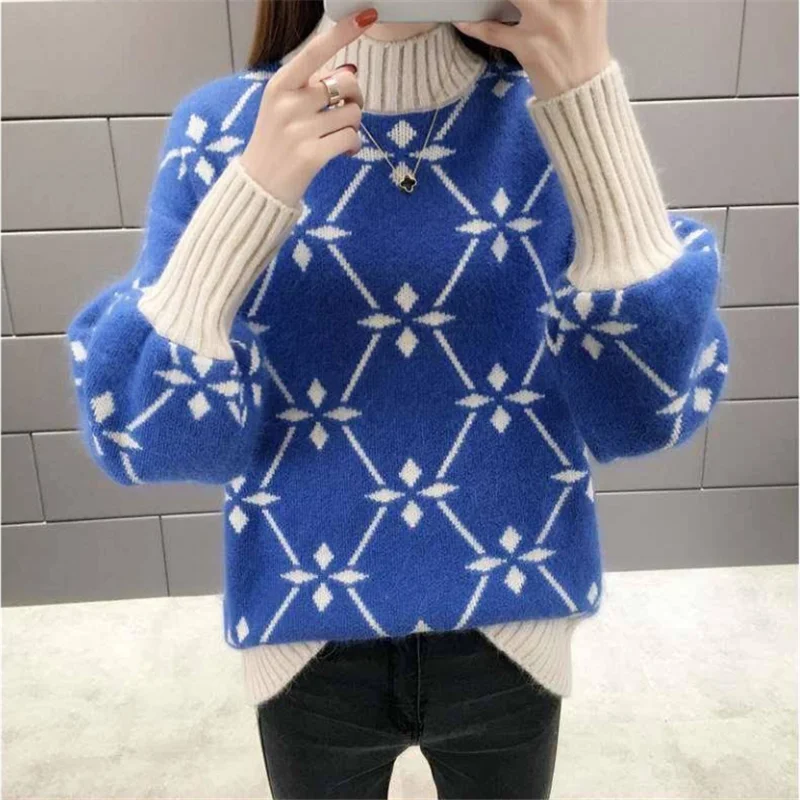 High Quality autumn pullover 2019 Warm Winter Women Sweater Fashion Knitted Soft Pullover Jumper Autumn Female Top | Женская одежда