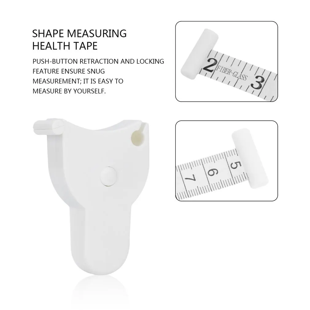 OUTAD 150cm/60 Inch Fitness Tape Measure Accurate Body Waist Chest Arms Legs Measuring Retractable Ruler Accessorie | Инструменты