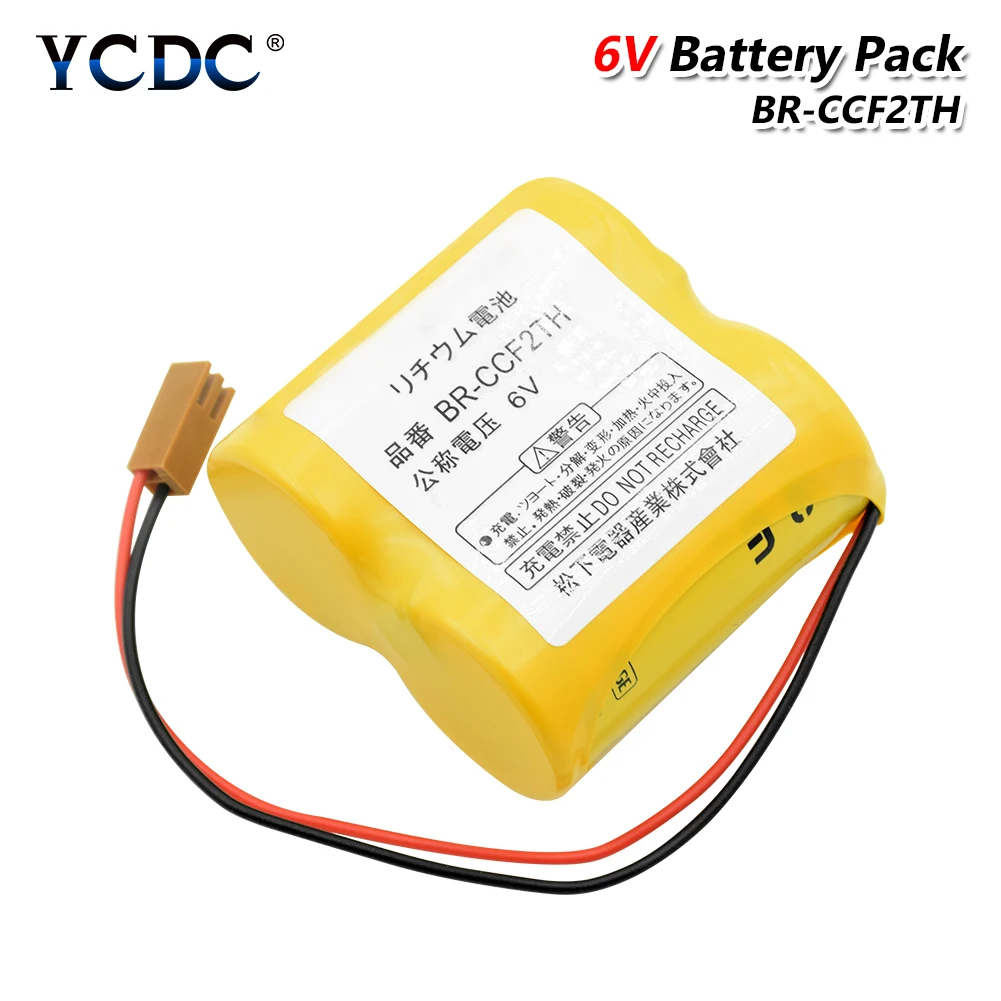 YCDC BR-CCF2TH A98l-0001-0902 BR-C 6V 5000 мА/ч, с ЧПУ Fanuc с Батарея литиевые батареи для молоток ножовщика A06 серии PLC Управление