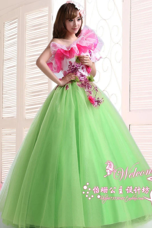 Женское платье в пол с жемчужинами Тюлевое для выпускного вечера 3d цветами V