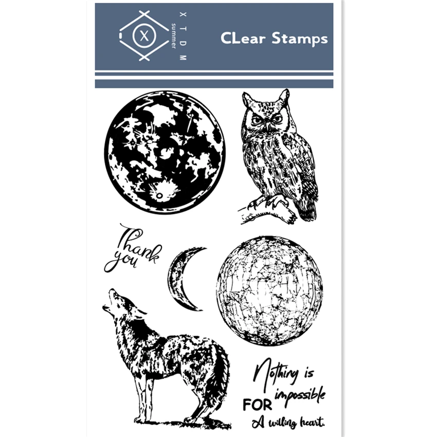 Горячая Распродажа прозрачные штампы темного леса/силиконовые уплотнения