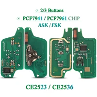 bilchave 23 buttons for peugeot 407 407 307 308 607 citroen c2 c3 c4 c5 fob remote key circuit board pcf7941 61 chip ask fsk