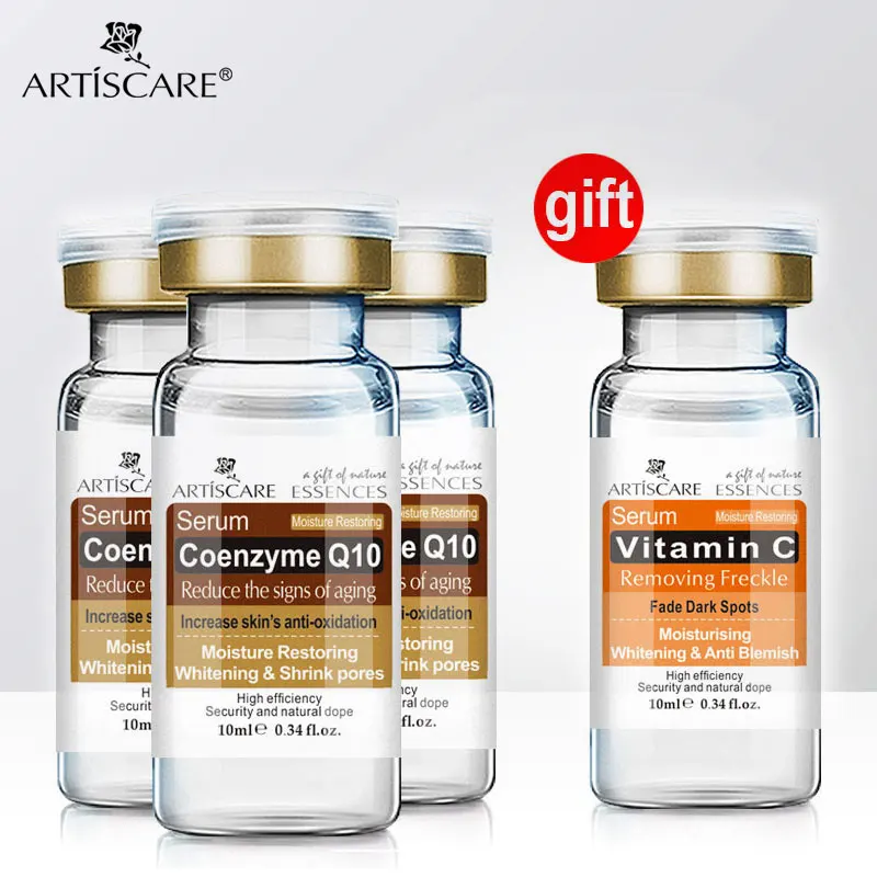 Купить 3 получить 1 подарок ARTISCARE уход за кожей коэнзим Q10 сыворотка отбеливание и