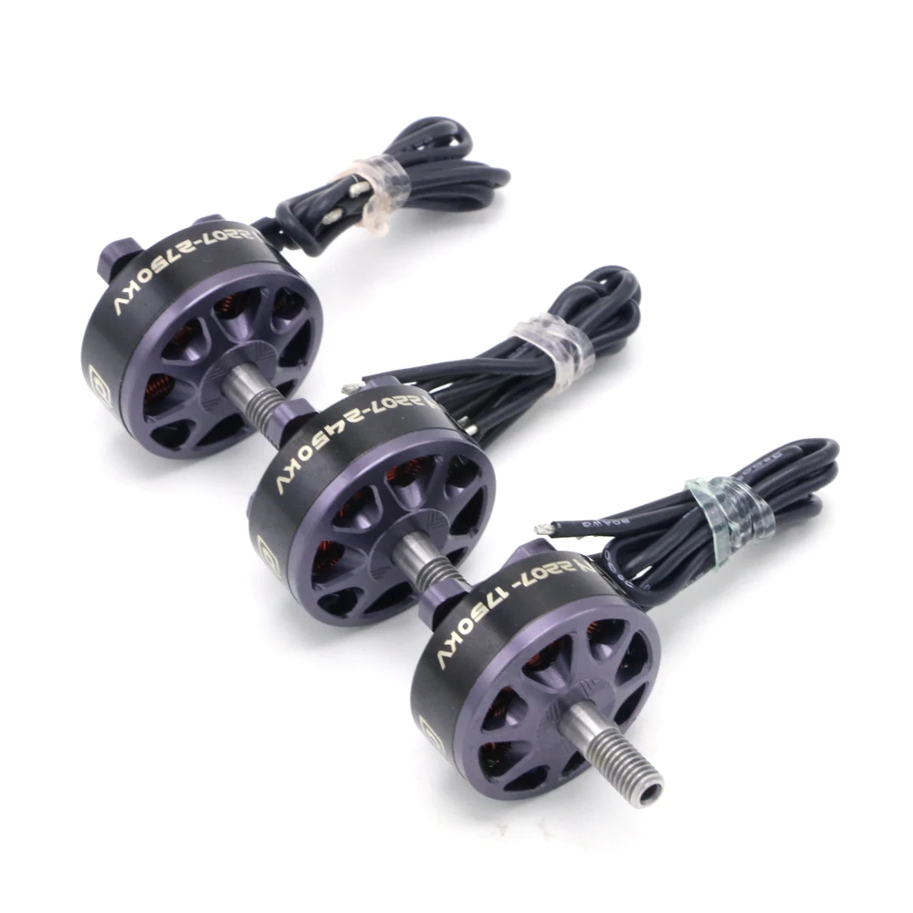 4 шт./лот DYS SUN FUN 2207 1750KV 2400KV 2750KV CW резьба FPV гоночный бесщеточный двигатель для радиоуправляемого дрона квадрокоптера запасные части