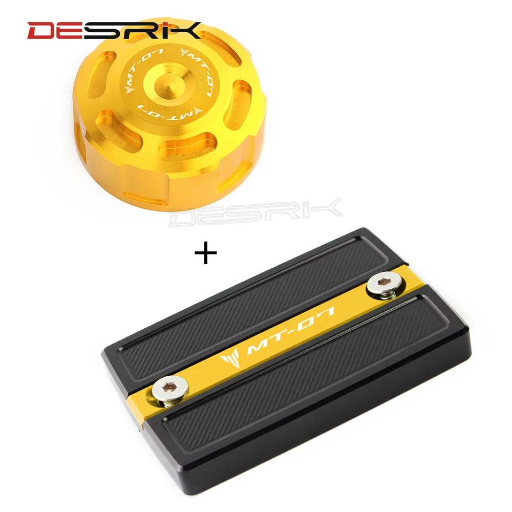 

Motorcycle CNC Front & Rear brake Fluid Cylinder Master Reservoir Cover Cap For Yamaha MT-07 MT 07 mt07 FZ07 FZ 07 2014-2018