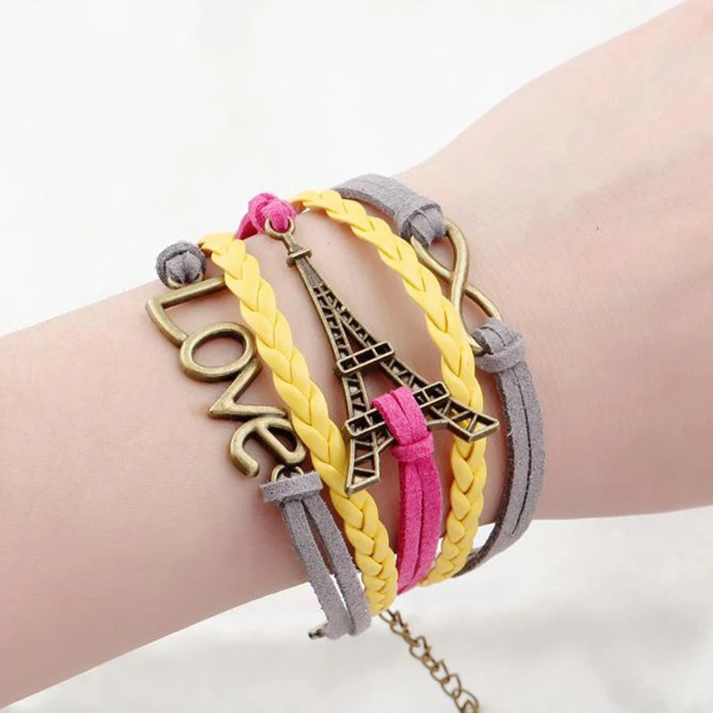 Цветные кожаные шнуры 2 мм для рукоделия Плетеный шнурок веревка браслет