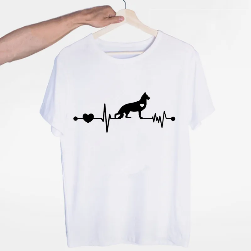 

Men Short Sleeve Summer Fashion Tshirt Casual White T Shirt Fashion Tee Shirt O-Neck Tops Men's German Shepherd T-Shirt
