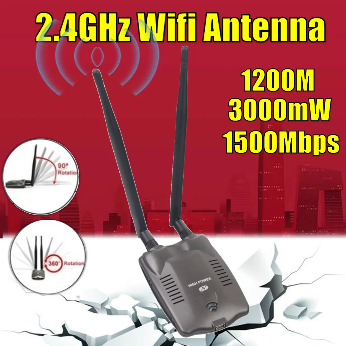 Высокая мощность Blueway N9100 Wi-Fi пароль трещин декодер бесплатный беспроводной WiFi USB адаптер Ralink 3070 чипсет