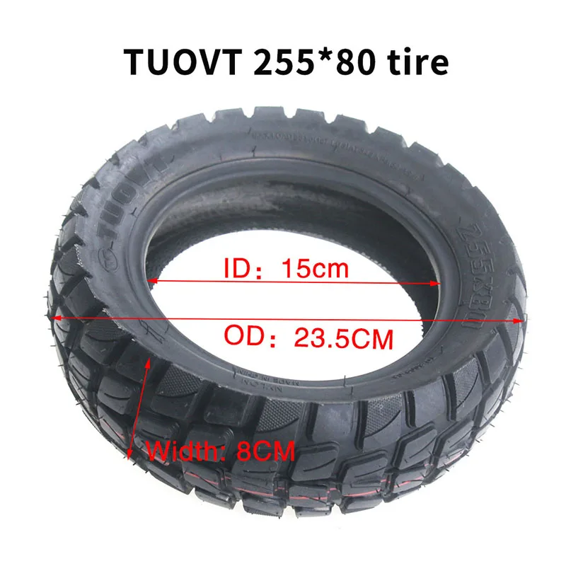 

10 inch Off-Road Outer Tire Inflatable Tyre Parts for Zero 10X Electric Scooter Thicken Widen inflatable Inner Tyre Accessories