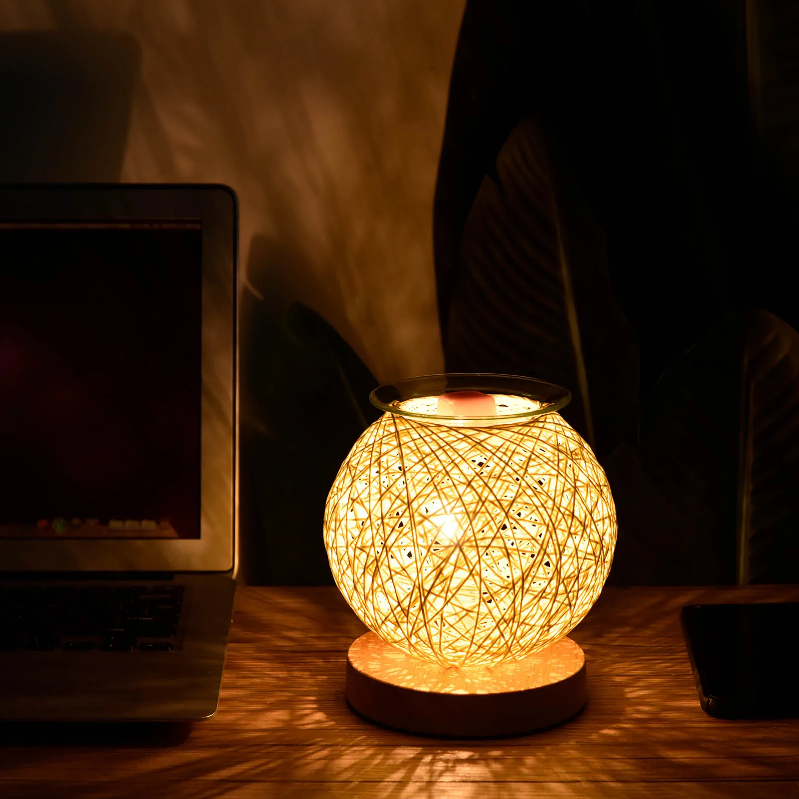 

Aroma Electric Wax Melt Incense Burner 3D Aroma Lamp Essential Oil Burner Light Aromatherapy Diffuser Wax Warmer Nightlight
