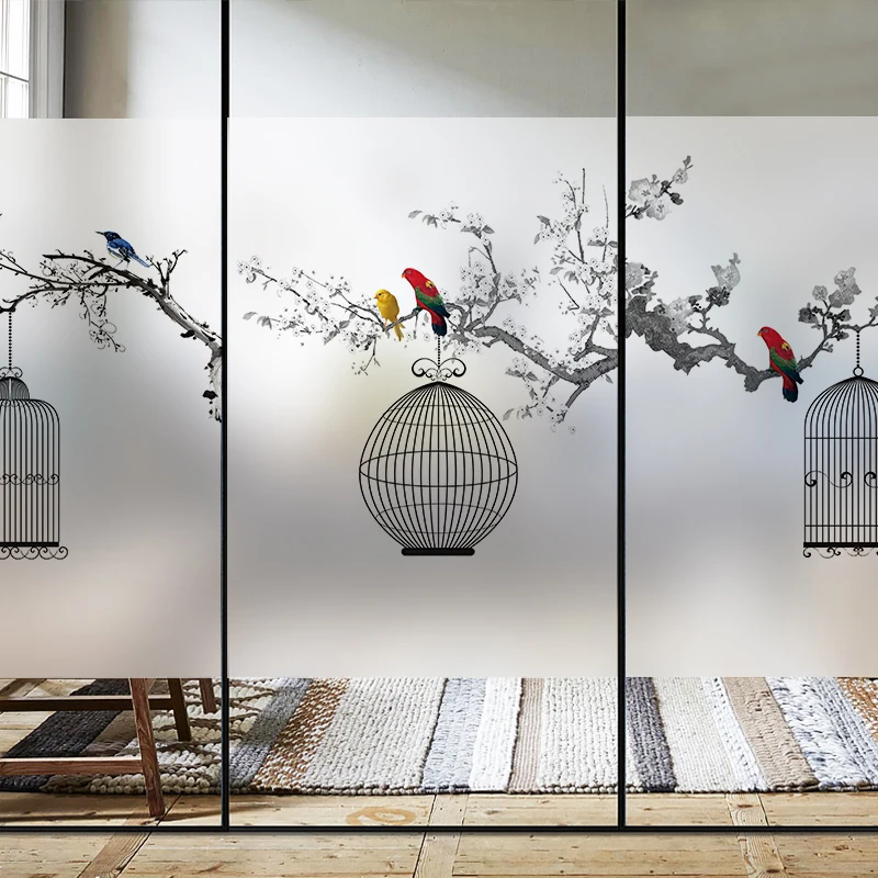 Новые стили по индивидуальному заказу статического цепляться матовый витражная