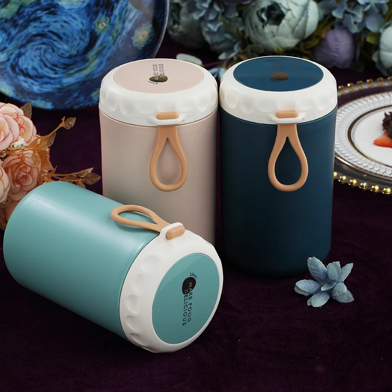 750 мл Еда Термальность фляга утепленная суп термос контейнеры Нержавеющая сталь