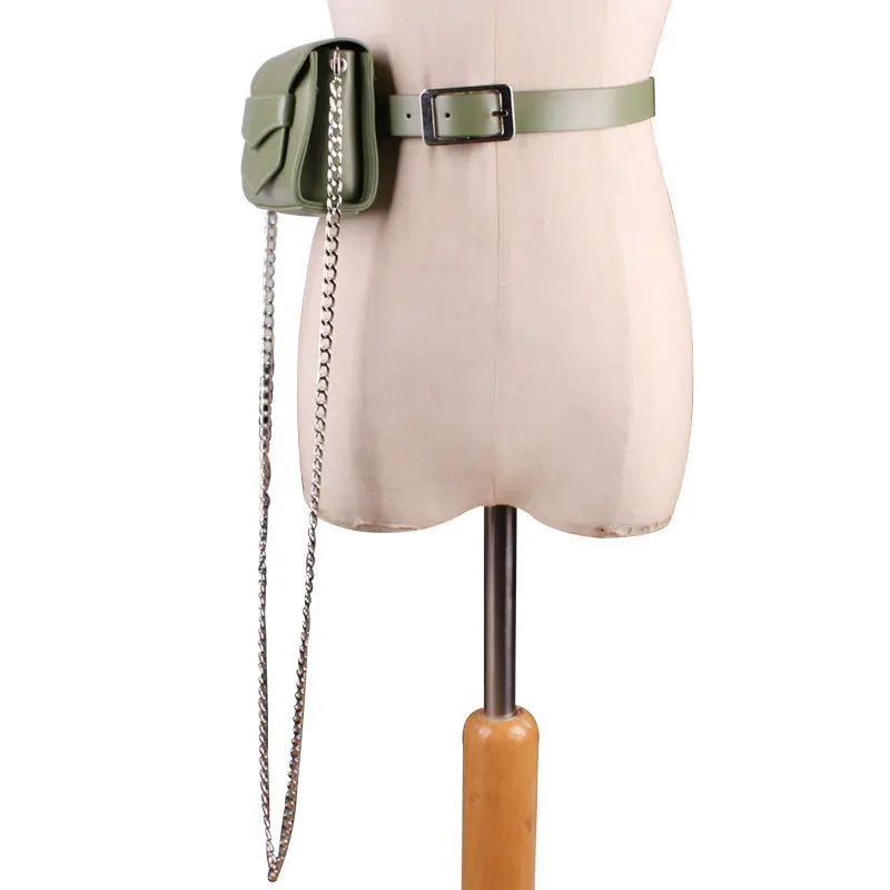 DAEYOTEN новая маленькая поясная сумка с цепочкой Женская высококачественные