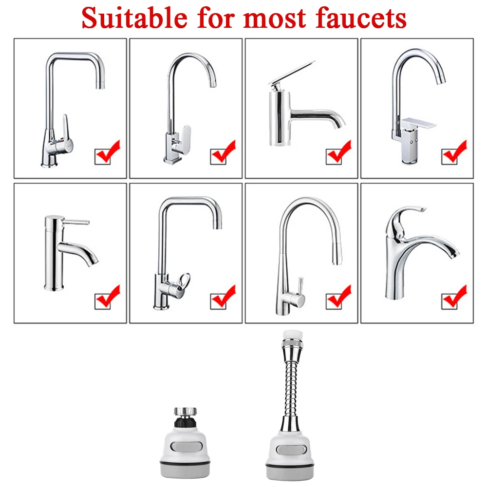 Трехскоростной смеситель для дома экономичный фильтр под давлением поворот на 360