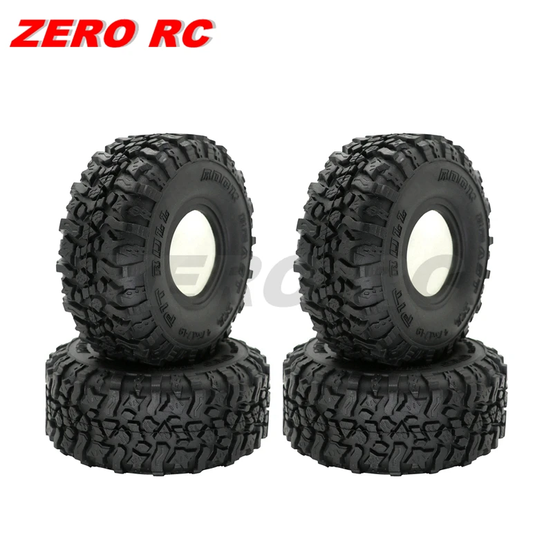 

4PCS RC Crawler Tyre 120mm Soft 1.9" Rock Terrain Truck Tires Foam Insert Fit Axial SCX10 iii Capra Traxxa TRX4 defender TRX6