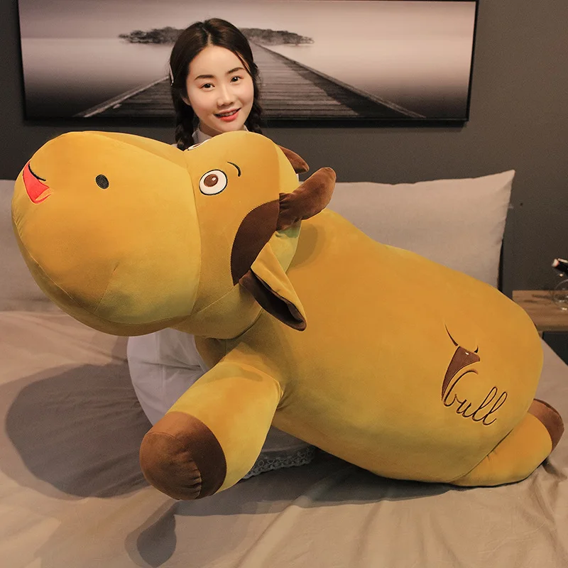 Лидер продаж Симпатичные коровы большого размера 60-120 см набитые плюшевой