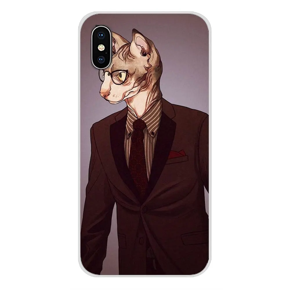 sphynx mr cat for apple iphone x xr xs 11pro max 4s 5s 5c se 6s 7 8 plus ipod touch 5 6 accessories phone cases covers free global shipping