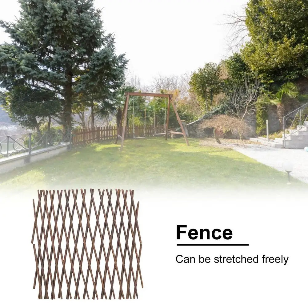 

Расширяющаяся деревянная садовая решетка, настенная панель для забора растений, поддержка решетки из ивы для дома дворовый садовый декор