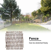 expanding wooden garden trellis wall fence panel plant climb trellis support willow lattice fence for home yard garden decor