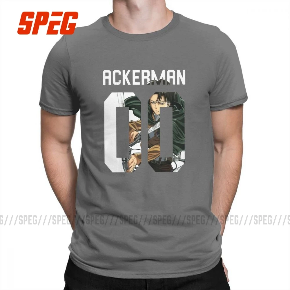 Футболки Титан Livai Ackerman футболки из чистого хлопка с коротким рукавом мужские S-6XL