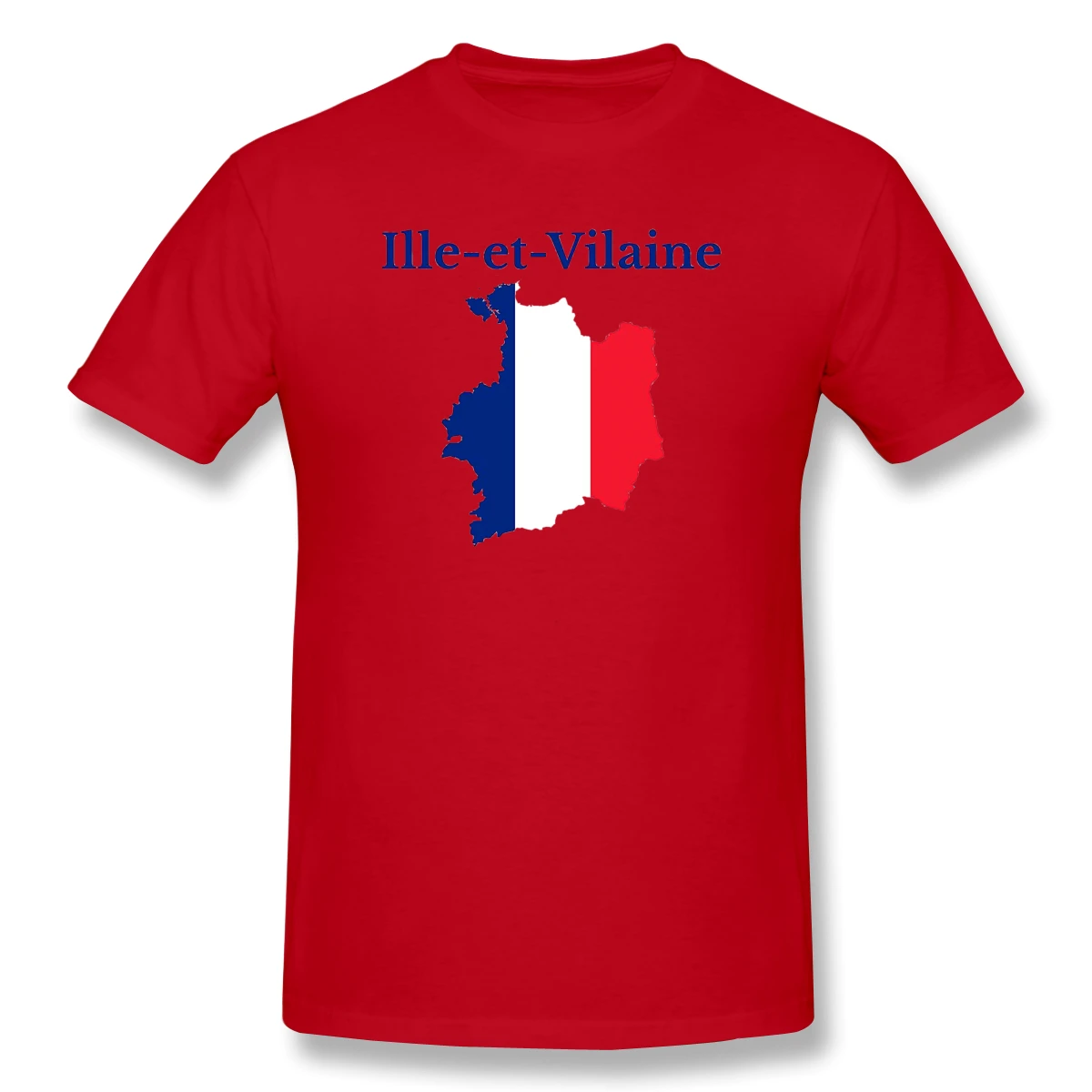 

Ille Et Vilaine Map France French Department Funny Novelty Men's Basic Short Sleeve T-Shirt R282 Tees Tops European Size