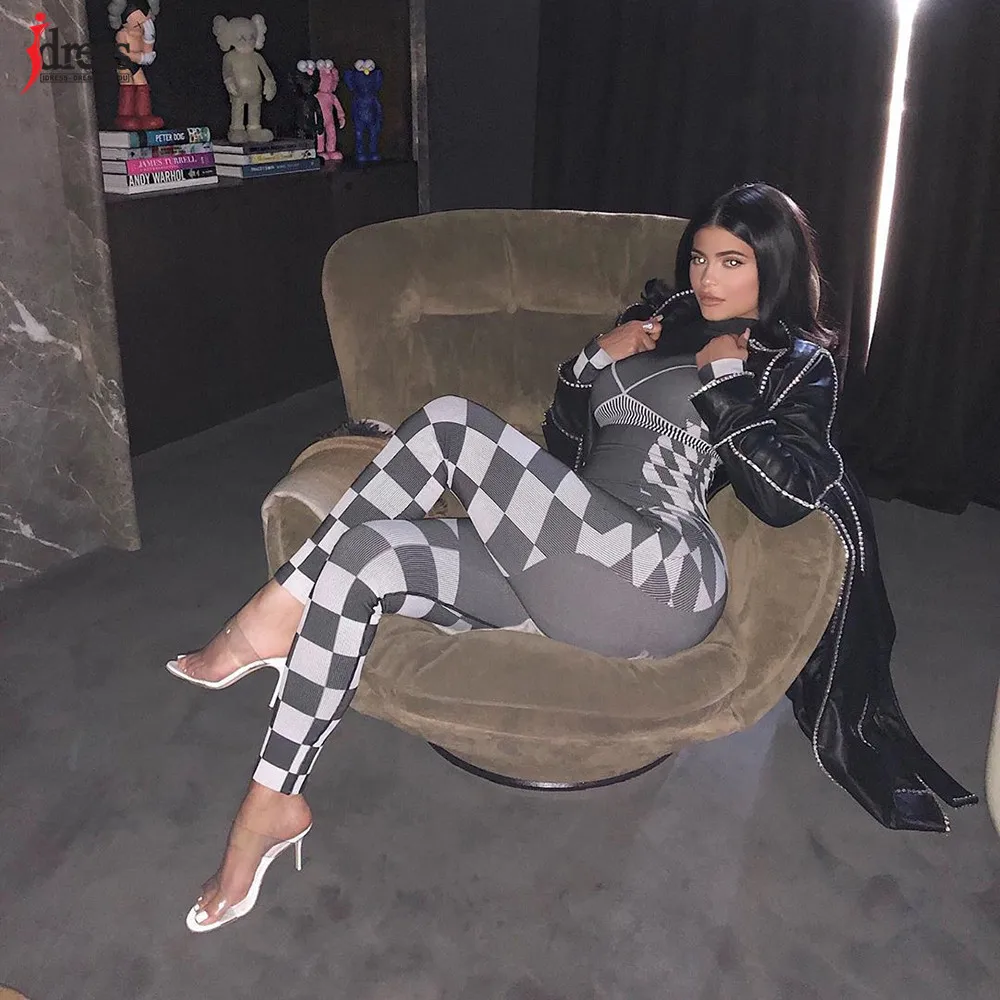 Горячая Распродажа женские сексуальные комбинезоны IDress с длинным рукавом в