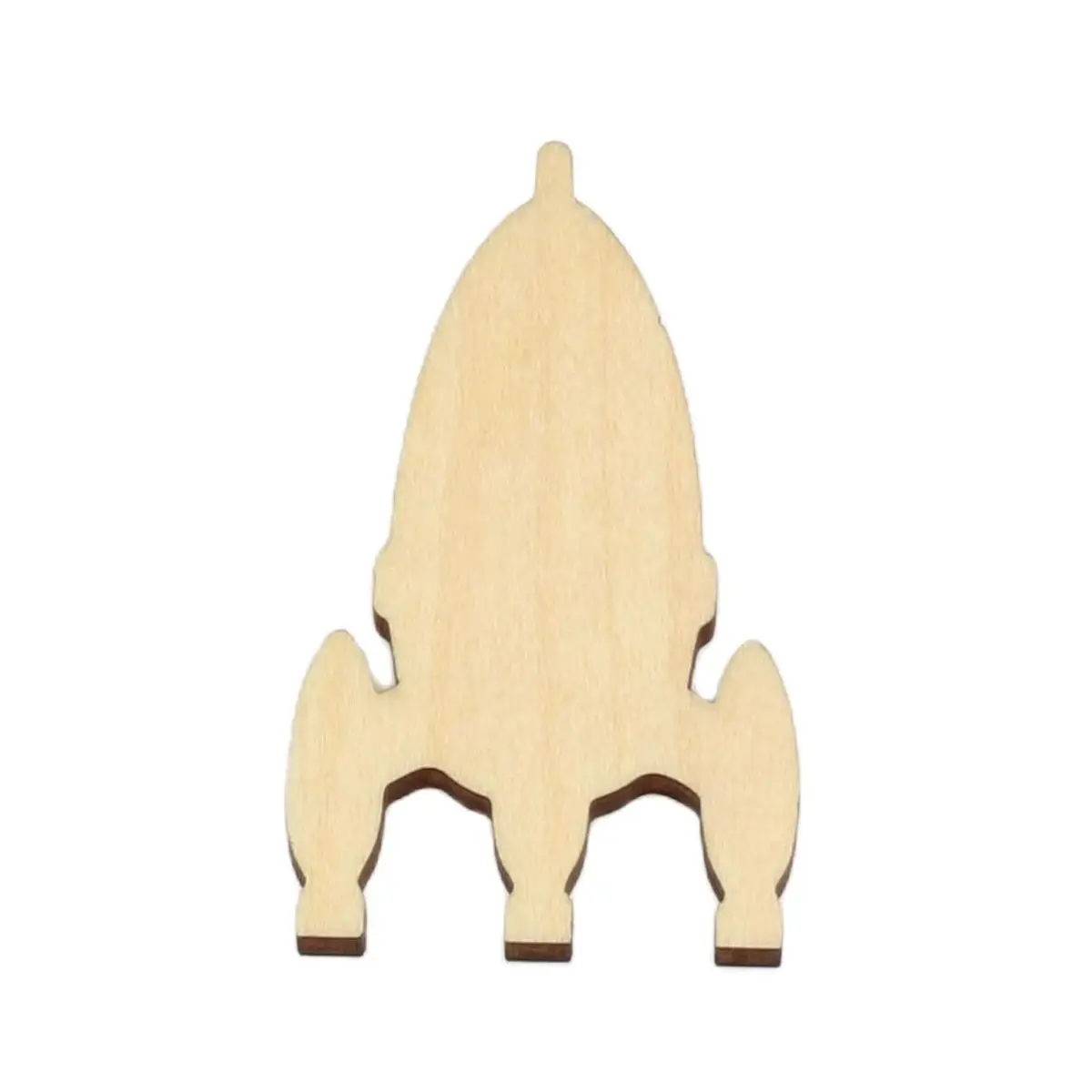 Форма ракеты лазерная вырезка талисмана рождественские украшения силуэт без