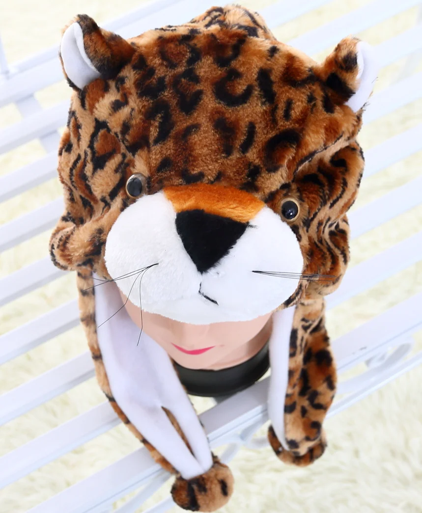 Детская шапка-бини с леопардовым принтом на Хэллоуин