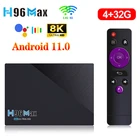 Приставка Смарт-ТВ H96 MAX RK3566, Android 11, 2,4 ГГц и 5,8 ГГц, Wi-Fi, ОЗУ 4 ГБ, 32 Гб, поддержка 1080p, 8K, 3D, 24fps, для Google Play, Youtube, Лидер продаж 2021!