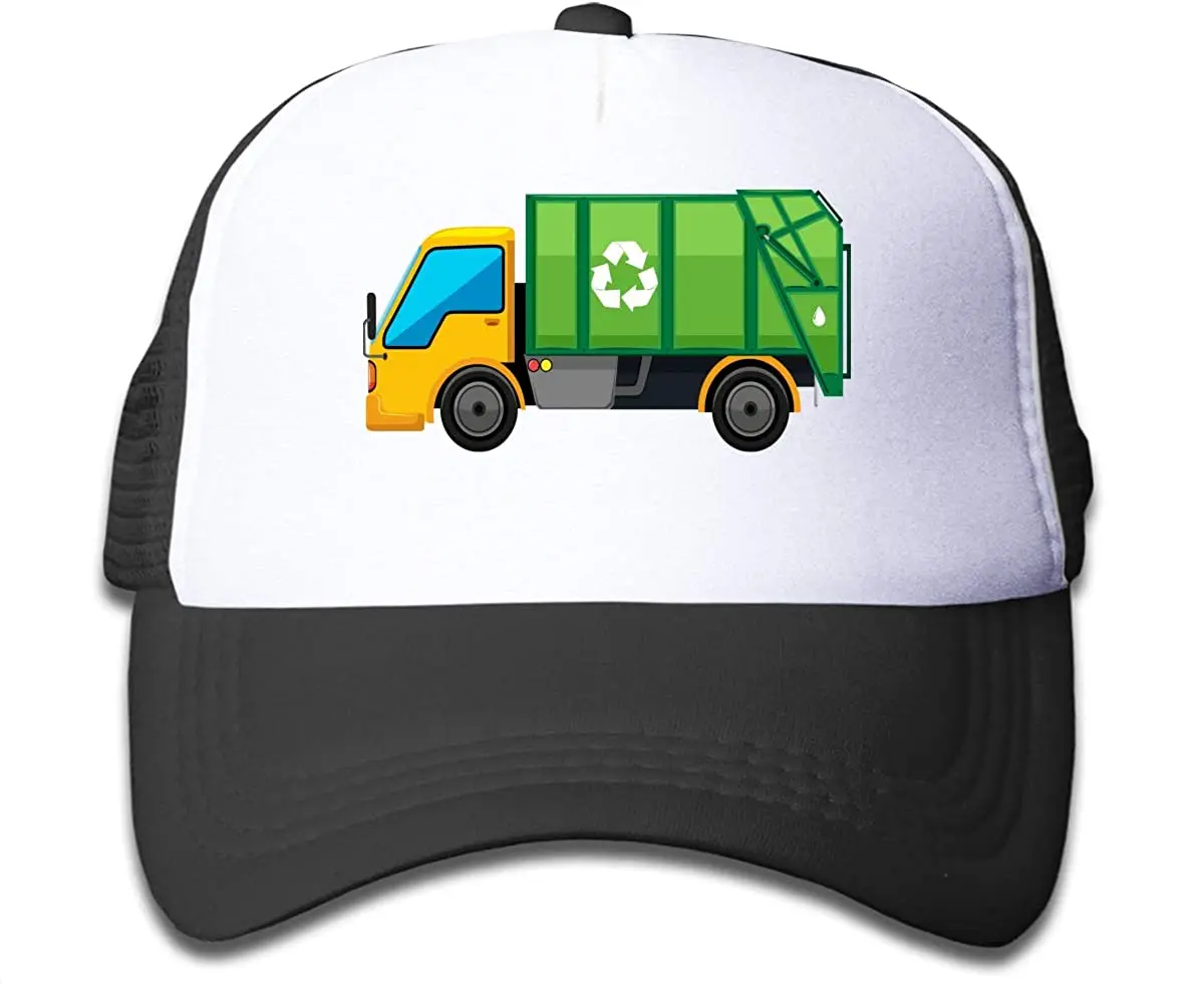 I Heart Love мусорные грузовики, сетчатые бейсболки, Детская Регулируемая шапка в стиле хип-хоп для мальчиков и девочек