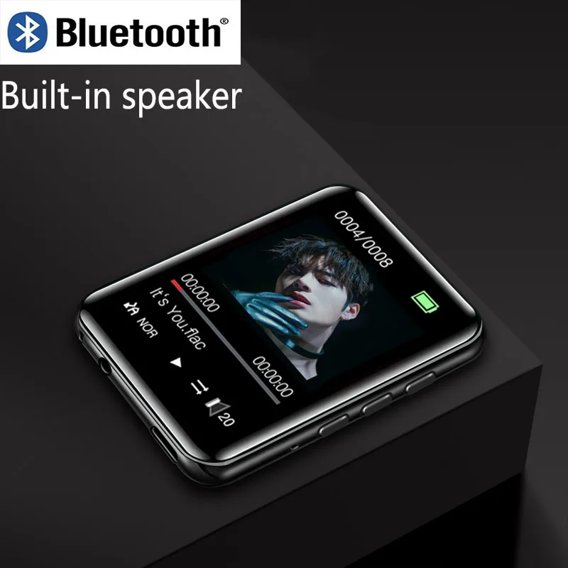 Мини mp3 плеер Ruizu M4 с Bluetooth и встроенным динамиком полносенсорный экран