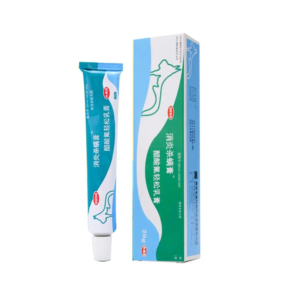 

Pet Skin Antibacterial Cream Dog Skin Infection Therapy Cat Mite-Killing 40g Effective Treatment of Mite and Fungal For Pet Dog