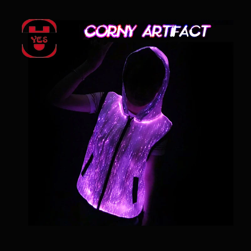 YES CORNY Artifact светодиодный волоконно-оптический светящийся жилет для бара ночного клуба вечерние выступления