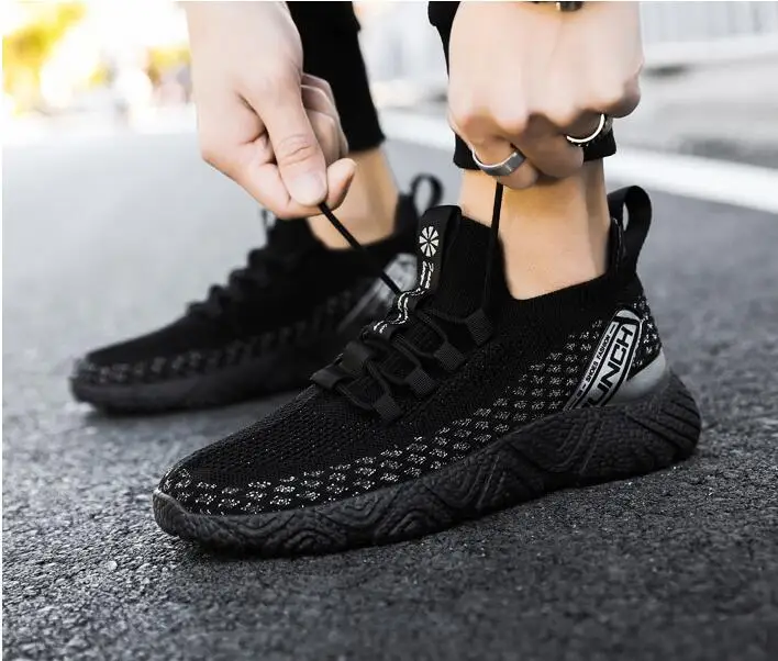 Кроссовки мужские сетчатые для бега повседневная обувь золотистые |