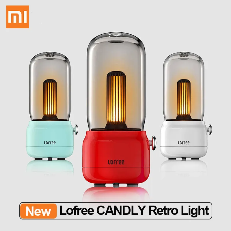Новый Xiaomi Mijia Lofree CANDLY Ретро светильник usb зарядка/зарядная подставка Регулируемая