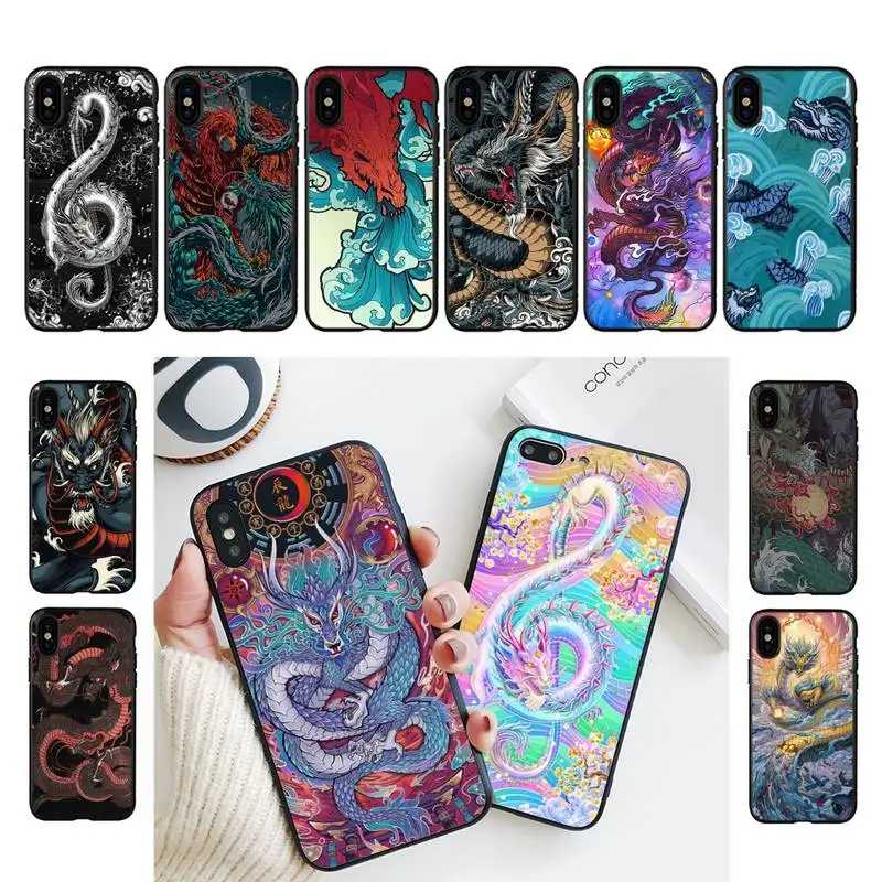 

Japanese cartoon Dragon Phone Case for iphone 13 11 8 7 6 6S Plus X XS MAX 5 5S se 2020 11 12pro max iphone xr case