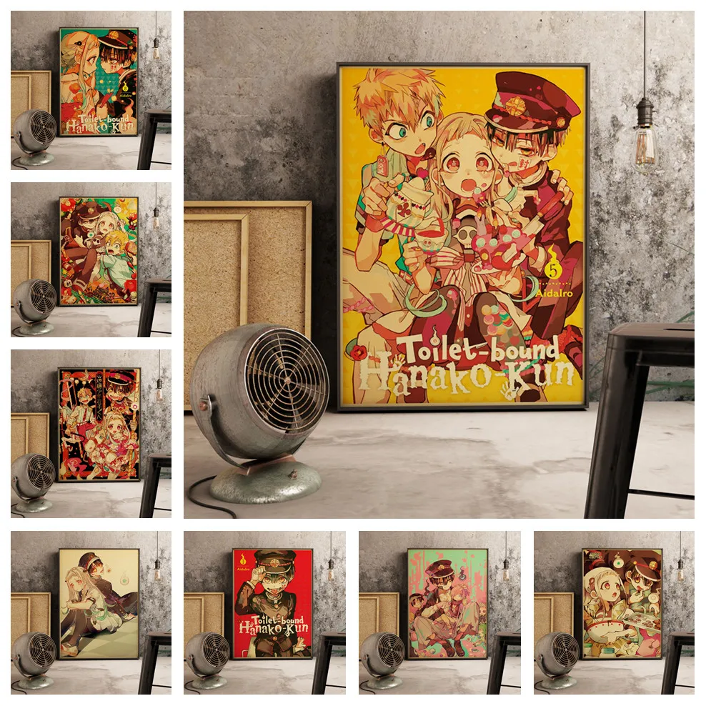 Jibaku Shounen Hanako kun аниме Ретро Настенный декор для гостиной домашний художественный