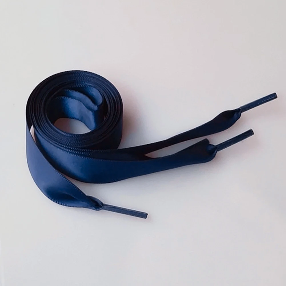 

1pair Solid Universal Smooth Sport Wide Fixed Accessory Tie Up Decoration Walking Flat Shoelace